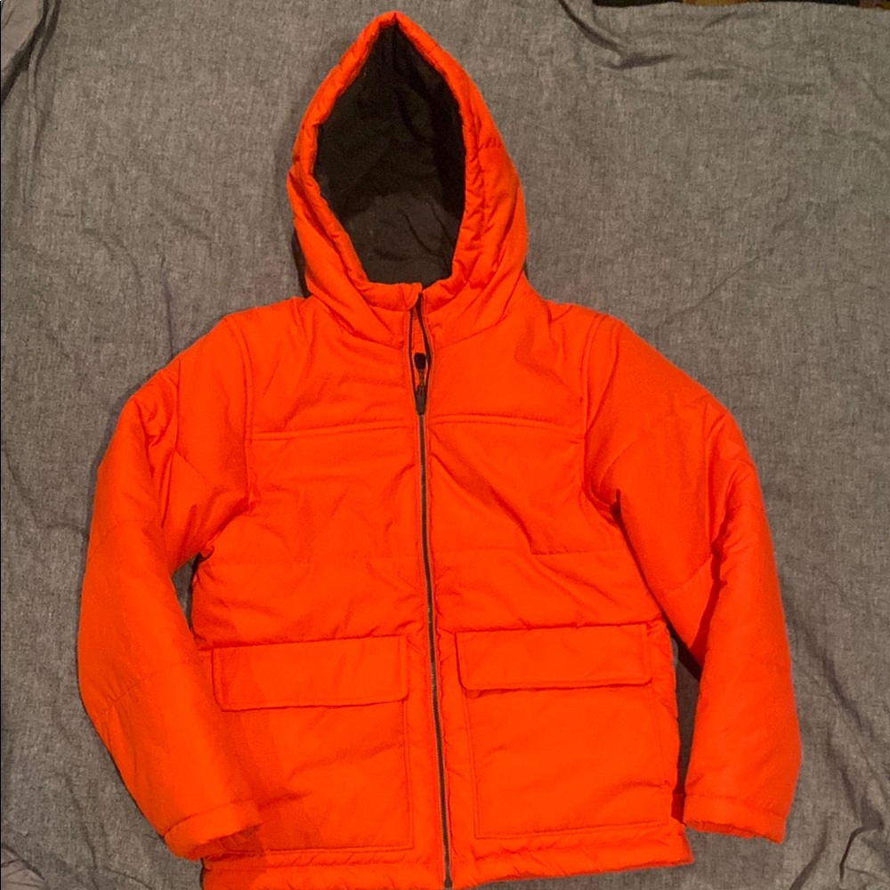 DSG Vibrant Orange Kids Puffer Jacket